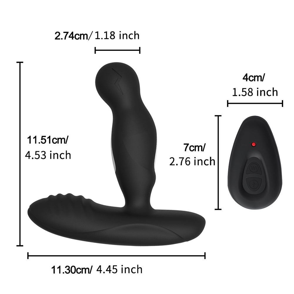 Electric Shock Pulse Man Prostate Massage Vibrators Sex Toy For Men Wireless Rotation Male Anal Butt Plug Stimulator Masturbator
