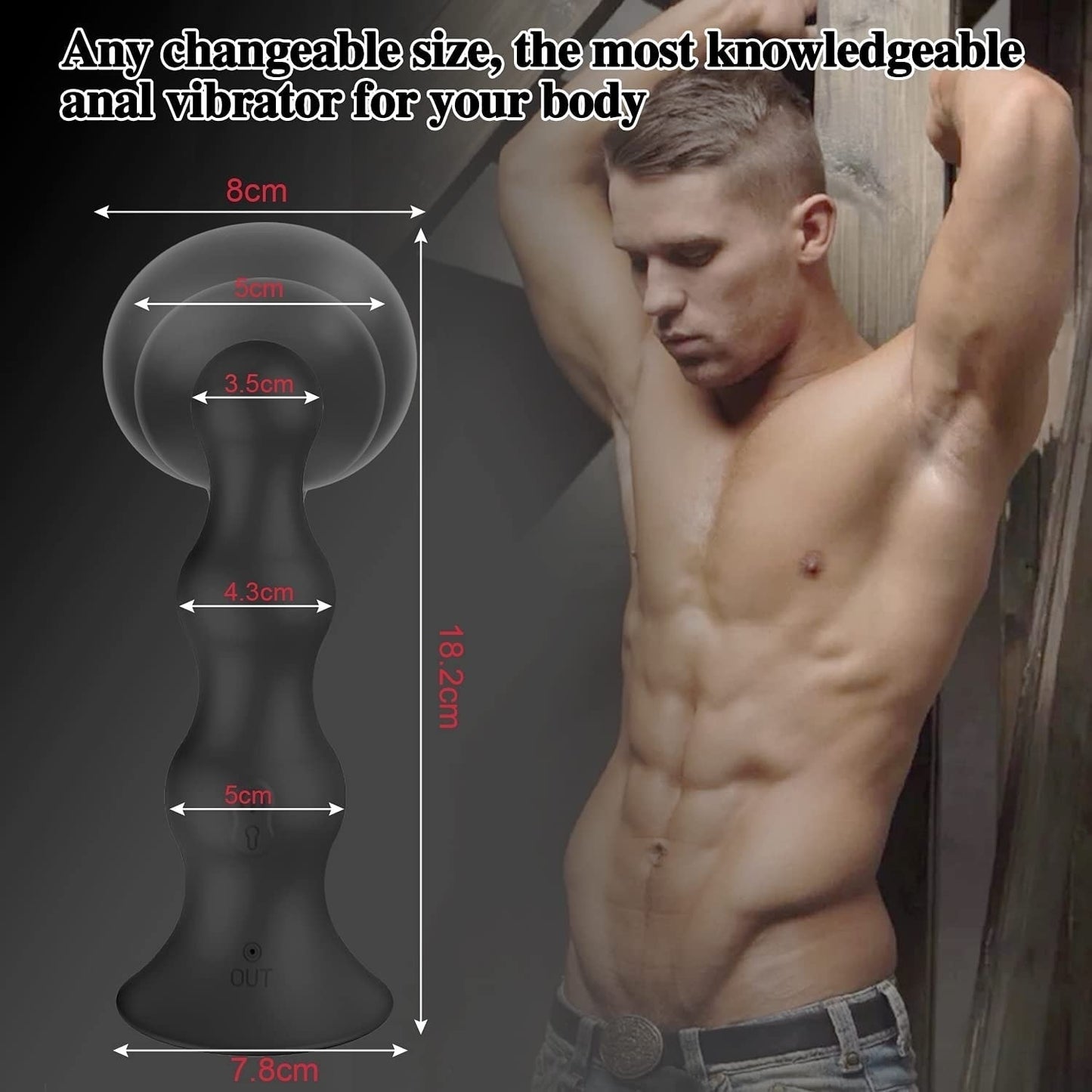 Anal Beads Butt Plug Anal Prostate Dilator Expansion Vibrator Automatic Inflatable Anal Sextoy Pleasure With Powerful Sucker