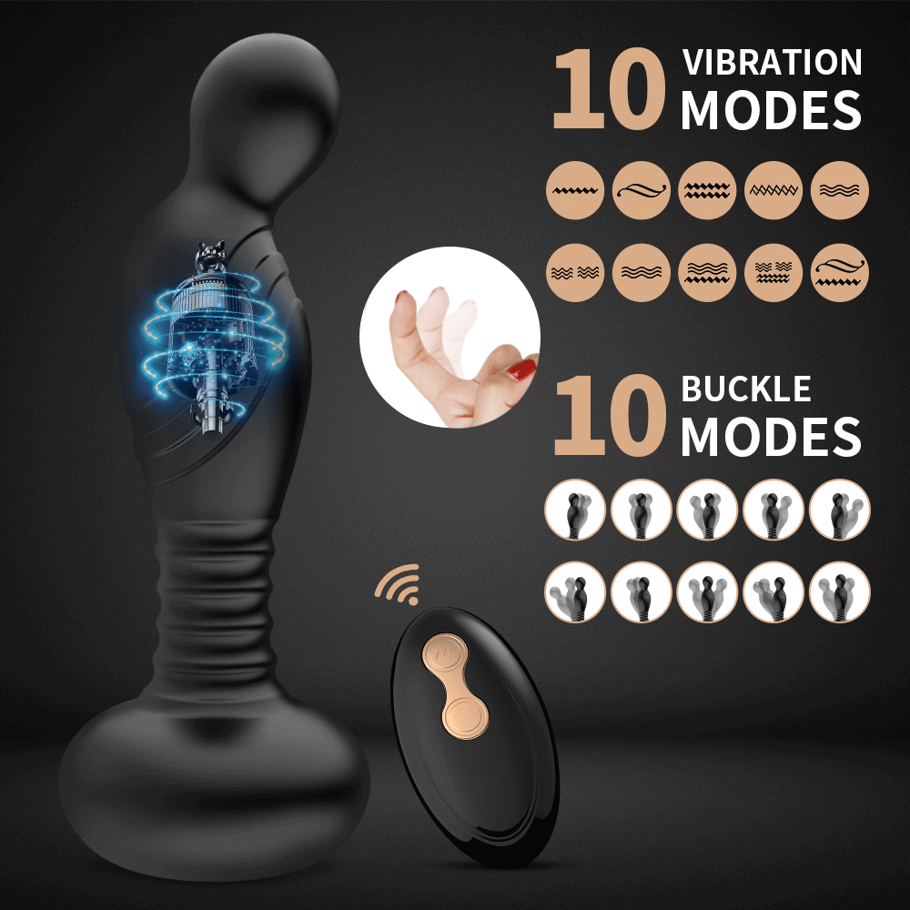 Prostate Massager Stimulator Anal Vibrator Remote Control Vibration Finger Massage USB Charging Sex Toys Male Couple Butt Plug