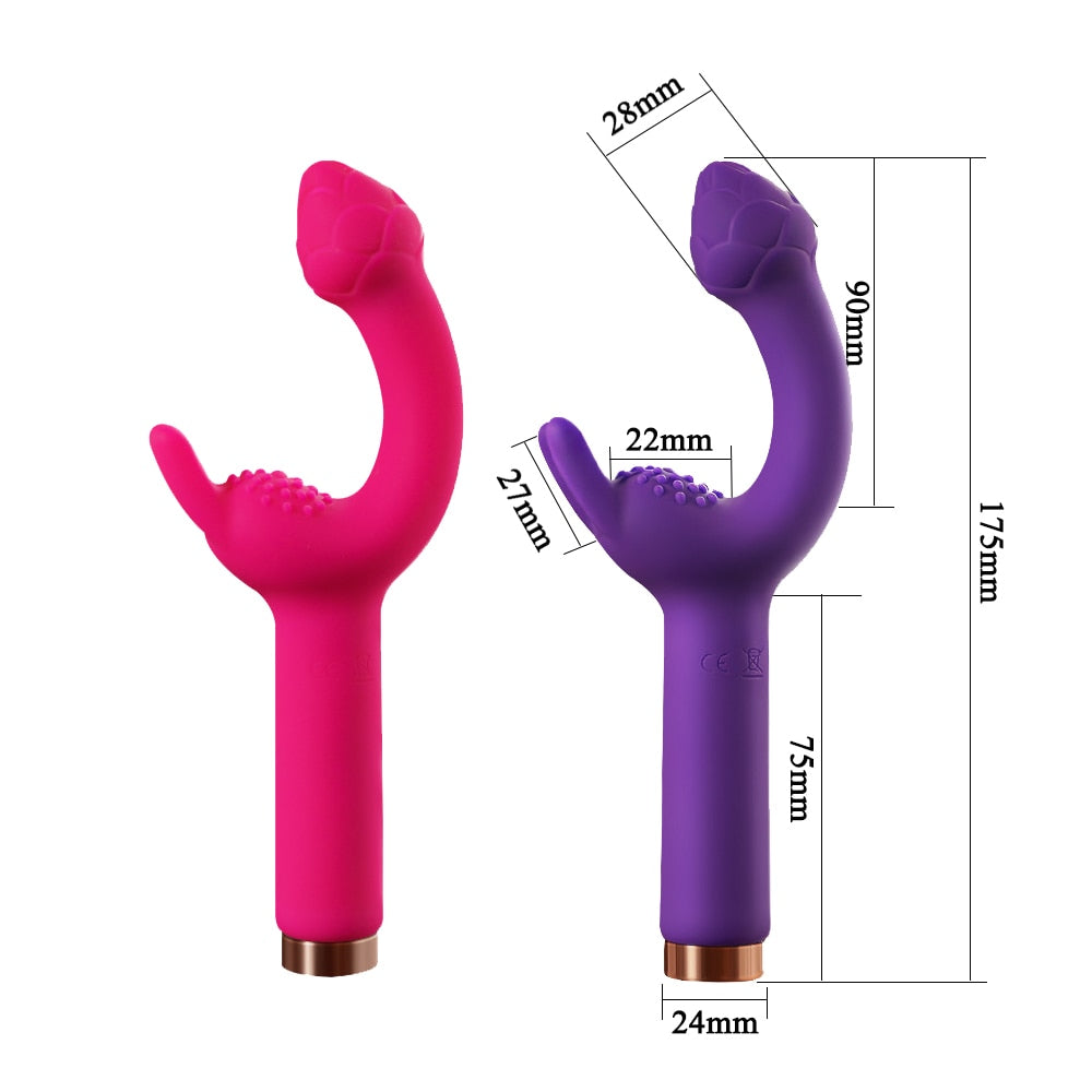 10 Speeds Powerful Dildo Vibrator Female Clitoris Vibrators for Women Stimulator Mimic Finger Wiggling Sex Toy for Women 18