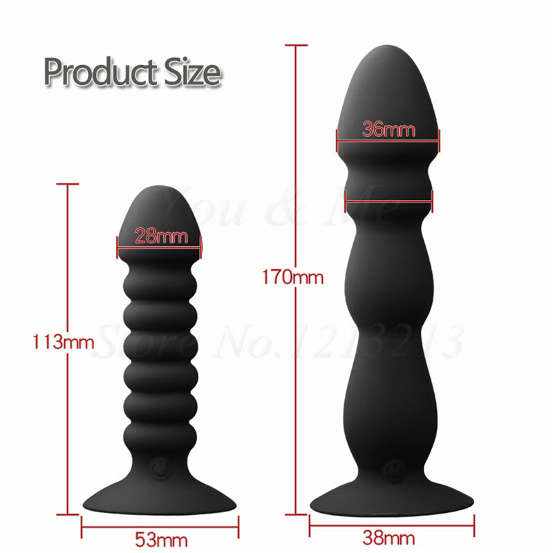 10 Speeds Wireless Remote Anal Dildo Male Prostate Massager Strong Sucker Unisex G-spot Stimulator Anus Penis Vibrator Sex Toys