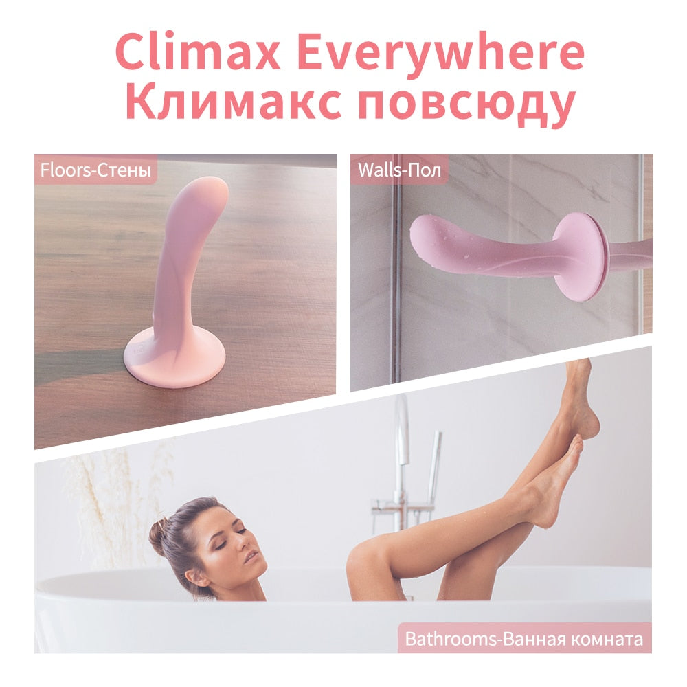 DRY WELL Dildos for Women Vibrator Dildo Penis Soft Silicone G-spot Sex Toys for Adults Suction Cup Anal Female Masturbator