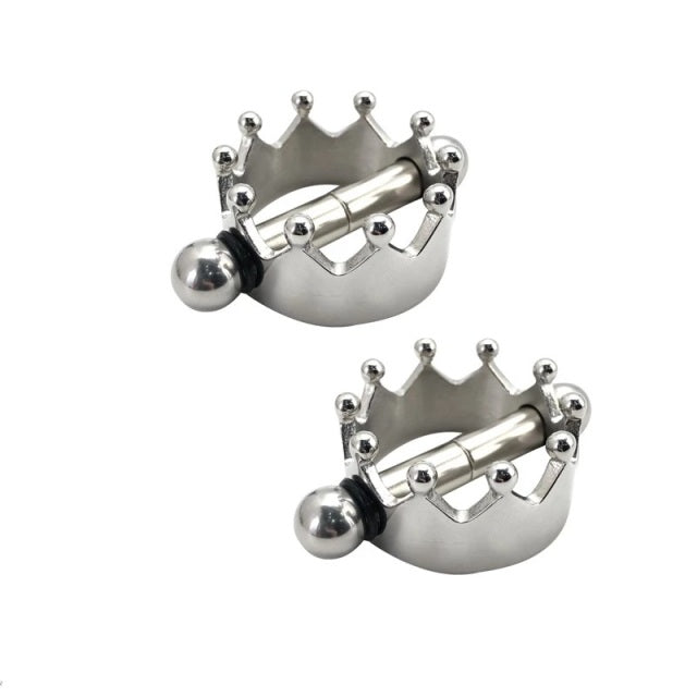 Stainless steel Magnetic Nipple Clamps clips torture slave  BDSM breast Bondage Erotic Sex Toy For Women Couples play Game