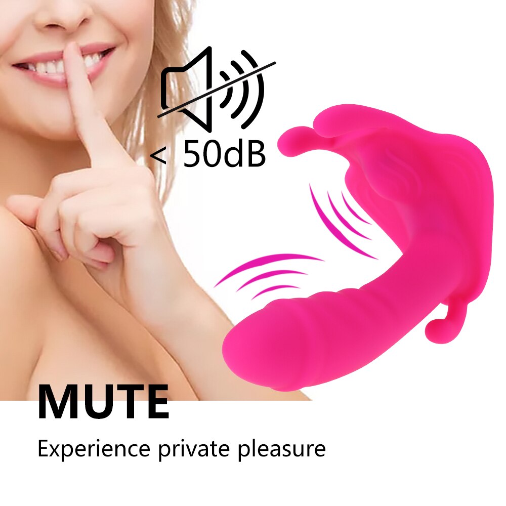 Dildo Vibrator Butterfly G-spot Wearable Vibrator with Remote Control Underwear Sexual Wellness Sex Toys for Women Masturbation