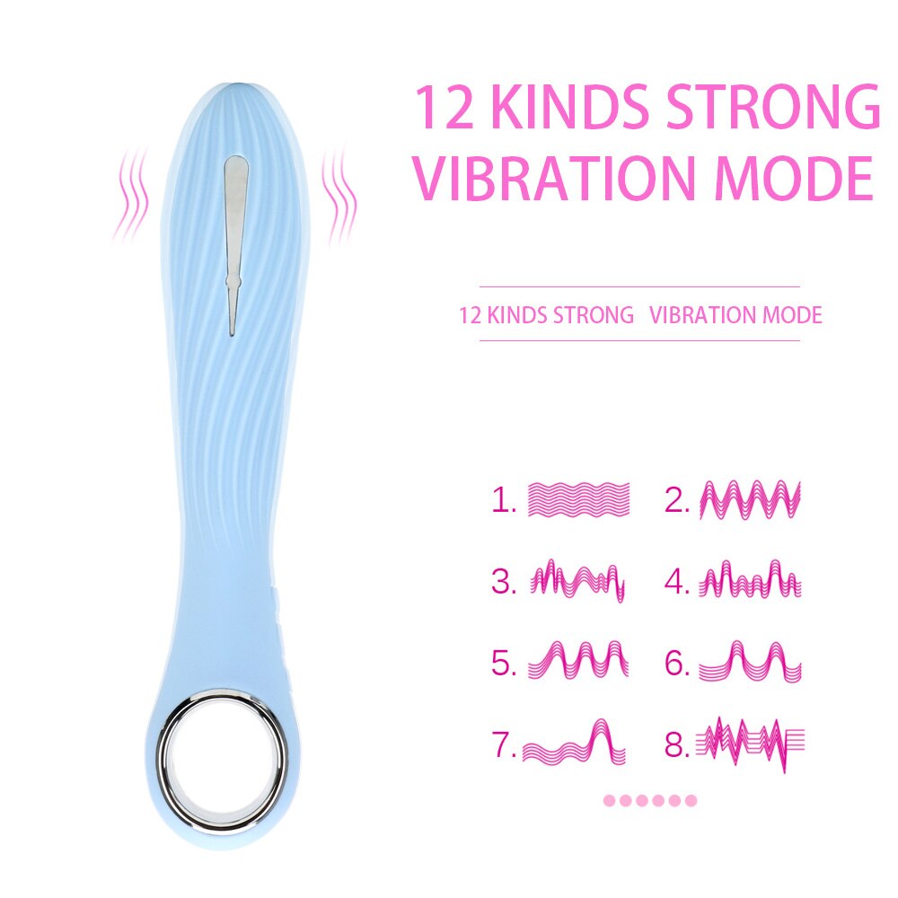 12 Frequency Electric Shock vibrator Electric Shock Pulse Dildo Vibrator Female Masturbator  Clitoris Stimulator G-Spot