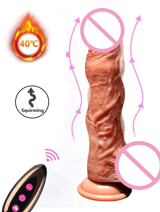 New Wireless Remote Rotation Telescopic Dildo Vibrator Sex Toys For Women Soft Realistic Penis G Spot Vagina Female Masturbation