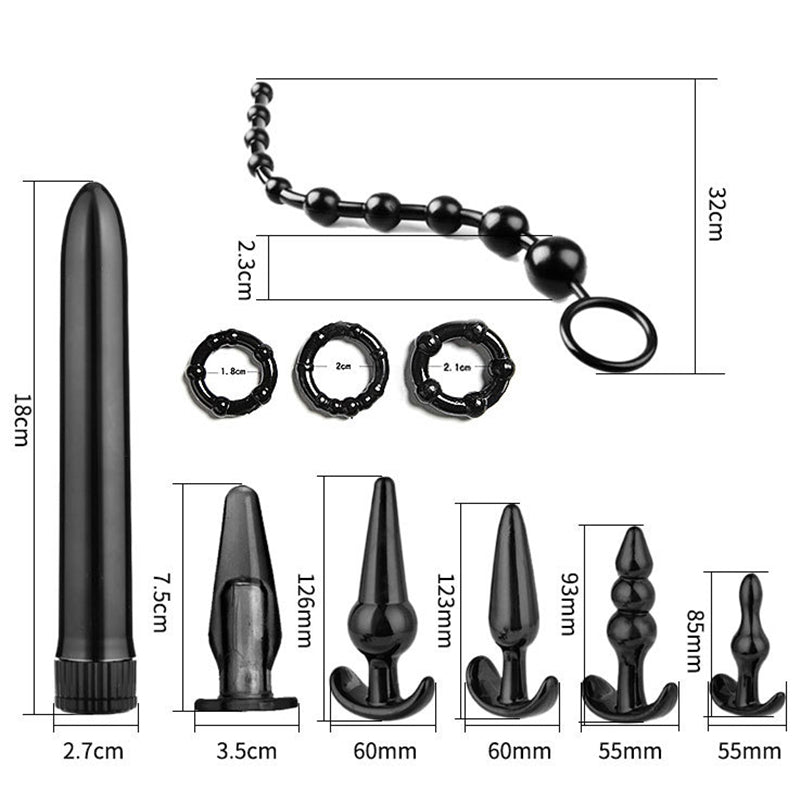 4-10 Pcs Vibrator Butt Anal Plug Set Vibration Anus Vibrating Butt Beads Kit Sexual Prostate Massager Adult Sex Toys For Couples